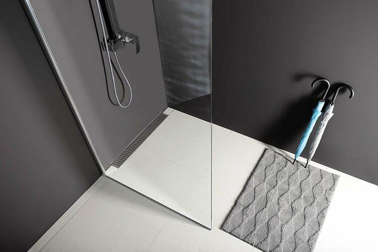 Sprchová stěna Walk-in 70 cm chrom/transparent – Polysan Modular shower MS1-70