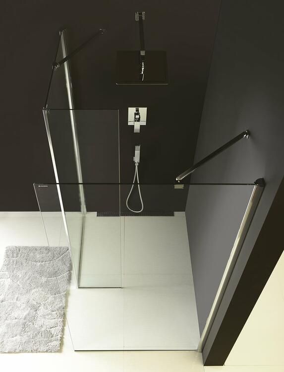 Sprchová stěna Walk-in 120 cm chrom/transparent – Polysan Modular shower MS2A-120