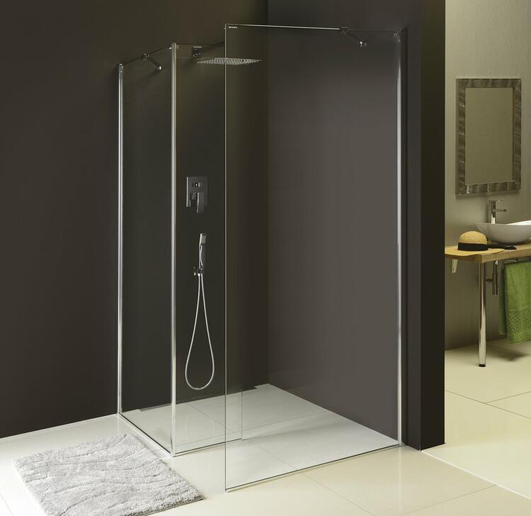 Přídavný pevný panel levý 40 cm transparent – Polysan Modular shower MS2B-40L