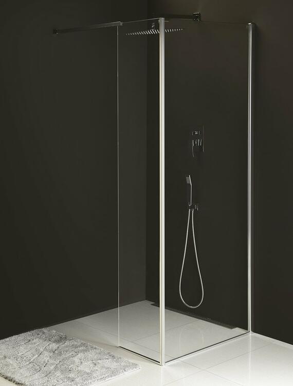 Přídavný pevný panel pravý 80 cm transparent – Polysan Modular shower MS2B-80R