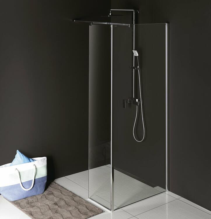 Přídavný pevný panel pravý 80 cm transparent – Polysan Modular shower MS2B-80R