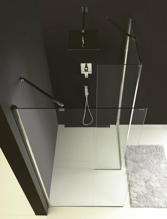 Přídavný pevný panel pravý 80 cm transparent – Polysan Modular shower MS2B-80R