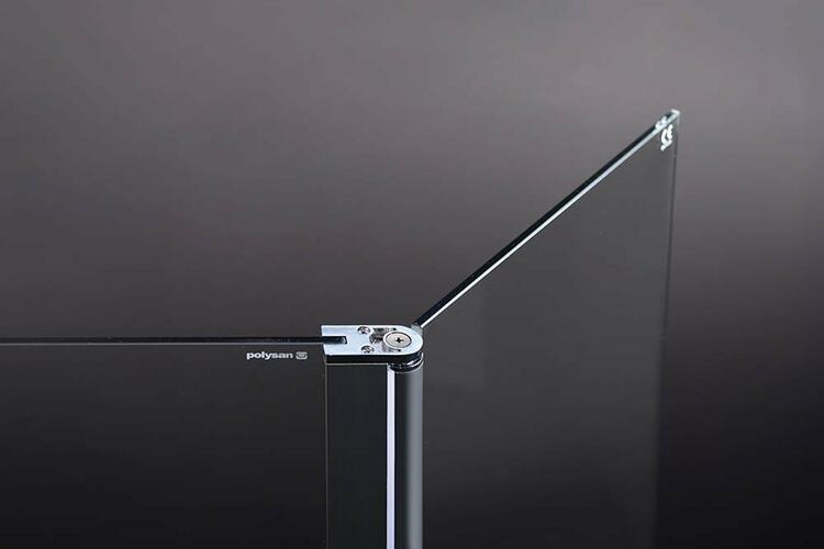 Přídavný otočný panel 30 cm transparent – Polysan Modular shower MS3B-30
