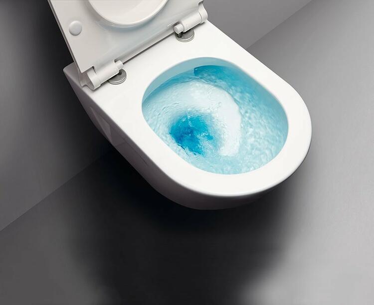 NORM závěsná WC mísa, Swirlflush, 36x50cm, bílá ExtraGlaze