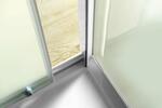 AMADEO posuvné sprchové dveře 1200 mm, sklo Brick
