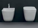 TRIBECA závěsná WC mísa, Rimless, 35x54cm, bílá