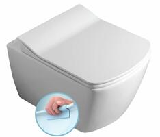 GLANC závěsná WC mísa, Rimless, 37x51,5cm, bílá | Více - 