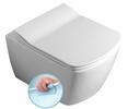 GLANC závěsná WC mísa, Rimless, 37x51,5cm, bílá