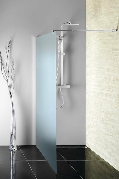 Sprchová stěna Walk-in 100 cm chrom/brick – Aqualine WI100