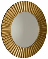 PRIDE kulaté zrcadlo v dřevěném rámu ø 90cm, bronz | Více - 