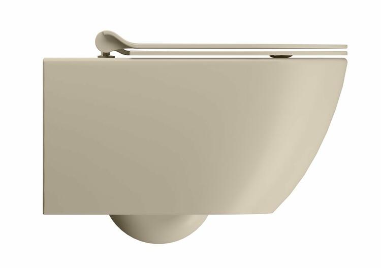 PURA závěsná WC mísa, Swirlflush, 36x55cm, creta dual-mat