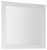 FAVOLO zrcadlo v rámu 80x80cm, bílá mat | Více - 