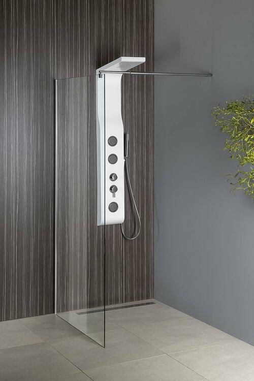 Sprchová stěna Walk-in 80 cm chrom/transparent – Aqualine WI081