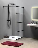 Sprchová stěna Walk-in 70 cm černá/transparent – Gelco Cure black CB70 | Více - 