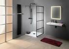 Sprchová stěna Walk-in 80 cm černá/transparent – Gelco Cure black CB80