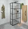 Sprchová stěna Walk-in 80 cm černá/transparent – Gelco Cure black CB80