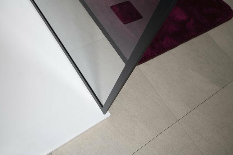 Sprchová stěna Walk-in 80 cm černá/transparent – Gelco Cure black CB80