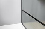 Sprchová stěna Walk-in 100 cm černá/transparent – Gelco Cure black CB100