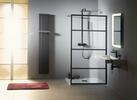 Sprchová stěna Walk-in 110 cm černá/transparent – Gelco Cure black CB110