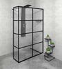 Sprchová stěna Walk-in 140 cm černá/transparent – Gelco Cure black CB140
