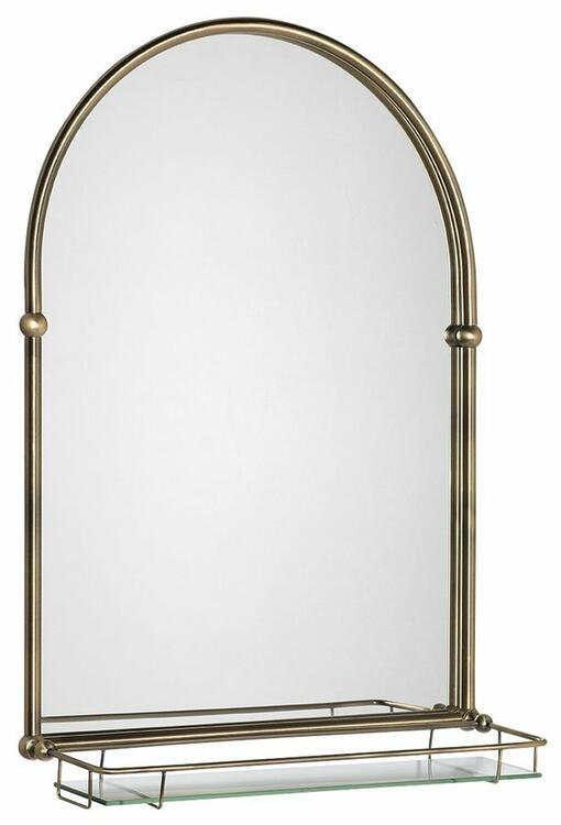 TIGA zrcadlo s policí 48x67cm, bronz