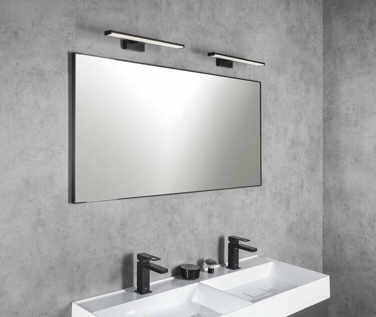 AROWANA zrcadlo v rámu 1200x600mm, černá mat