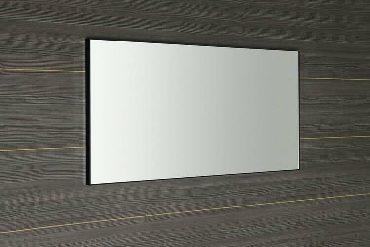 AROWANA zrcadlo v rámu 1200x600mm, černá mat