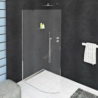 Sprchová stěna Walk-in 110 cm chrom/transparent – Polysan Modular shower MS1-120-C | Více - 