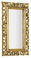 SAMBLUNG zrcadlo ve vyřezávaném rámu 40x70cm, zlatá | Více - 