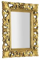 SAMBLUNG zrcadlo ve vyřezávaném rámu 60x80cm, zlatá | Více - 