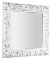 ZEEGRAS zrcadlo ve vyřezávaném rámu 90x90cm, bílá | Více - 