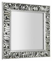 ZEEGRAS zrcadlo ve vyřezávaném rámu 90x90cm, stříbrná | Více - 