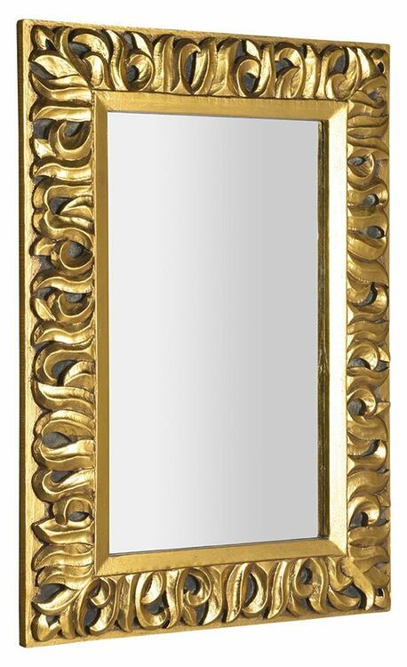 ZEEGRAS zrcadlo ve vyřezávaném rámu 70x100cm, zlatá