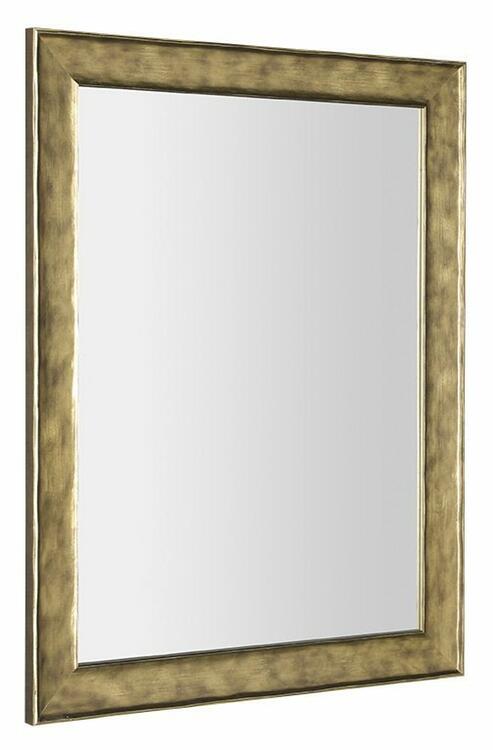 BERGARA zrcadlo v dřevěném rámu 74,2x94,2cm, zlatá