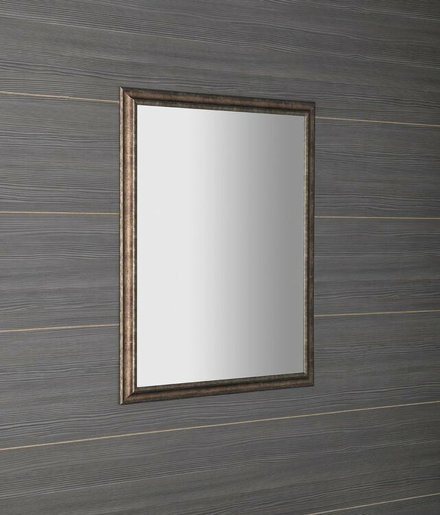 ROMINA zrcadlo v dřevěném rámu 680x880mm, bronzová patina
