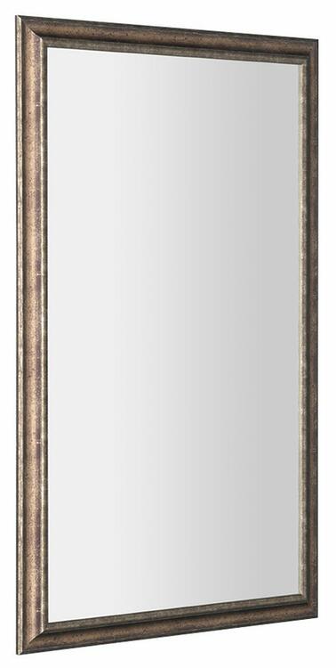 ROMINA zrcadlo v dřevěném rámu 58x98cm, bronzová patina