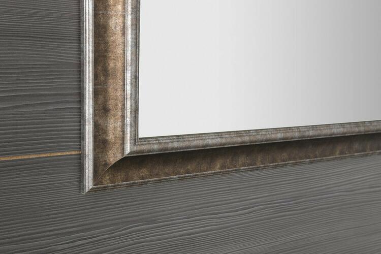 AMBIENTE zrcadlo v dřevěném rámu 62x102cm, bronzová patina