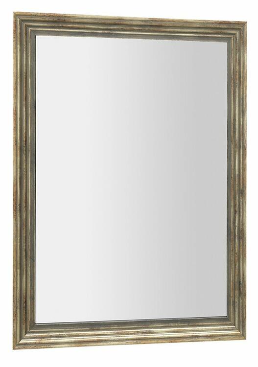 DEGAS zrcadlo v dřevěném rámu 71,6x91,6cm, černá/starobronz