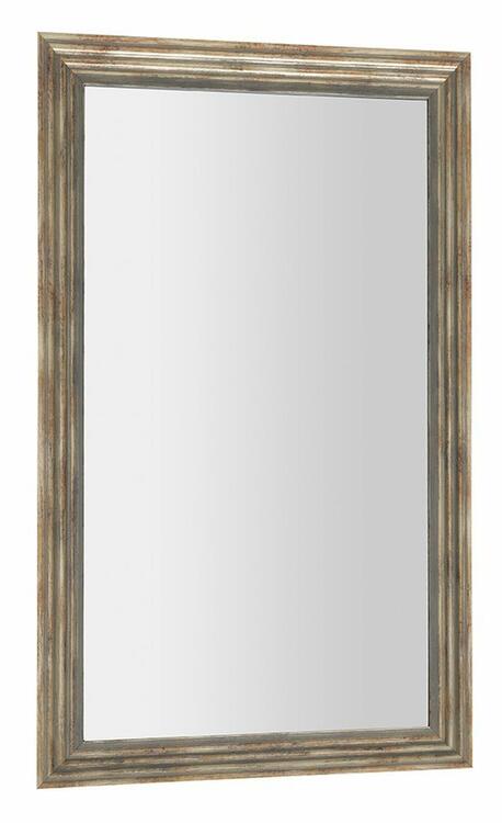 DEGAS zrcadlo v dřevěném rámu 61,6x101,6cm, černá/starobronz