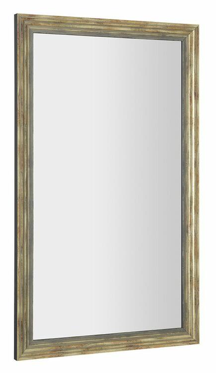 DEGAS zrcadlo v dřevěném rámu 71,6x121,6cm, černá/starobronz