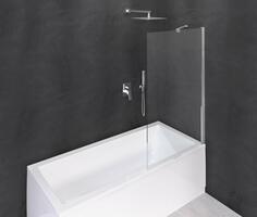 MODULAR SHOWER vanová zástěna 700x1500mm, čiré sklo | Více - 