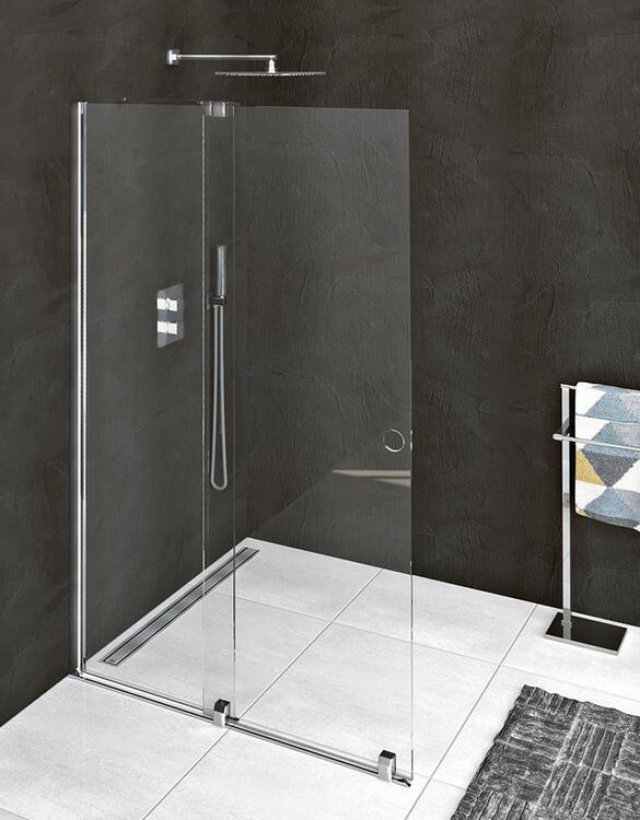Sprchová stěna Walk-in posuvná 160 cm chrom/transparent – Polysan Modular shower MS5-160