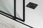 Sprchové dveře 120 cm černá/transparent – Polysan Altis line black AL3012B