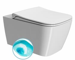 NUBES závěsná WC mísa, Swirlflush, 35x55cm, bílá ExtraGlaze | Více - 