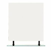 WEGA zrcadlo s policí 80x80cm, černá mat | Více - 