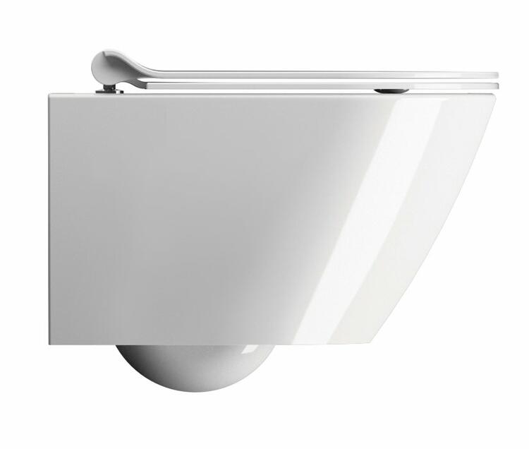 KUBE X závěsná WC mísa, Swirlflush, 36x50cm, bílá ExtraGlaze