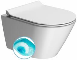 KUBE X závěsná WC mísa, Swirlflush, 36x50cm, bílá dual-mat | Více - 