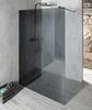 Sprchová stěna Walk-in 80 cm černá/kouřové sklo – Gelco Vario black GX1380GX1014