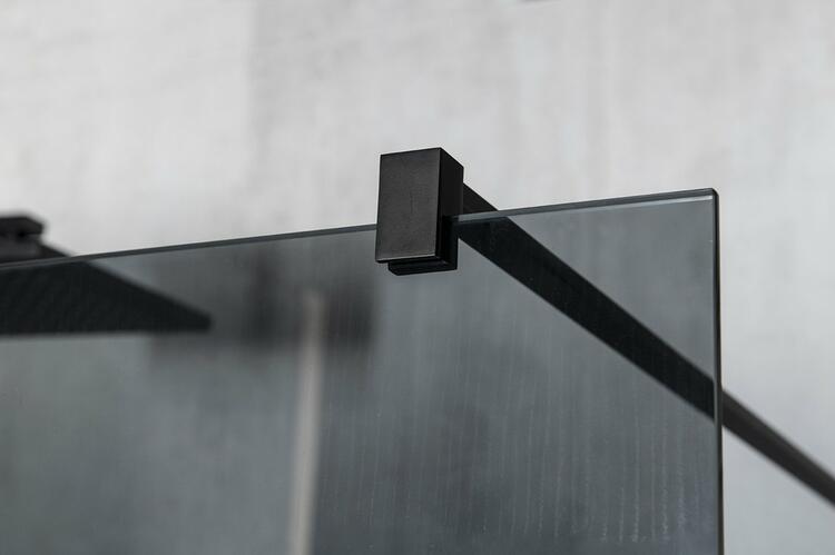 Sprchová stěna Walk-in 90 cm černá/kouřové sklo – Gelco Vario black GX1390GX1014