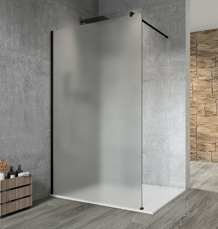 Sprchová stěna Walk-in 70 cm černá/matné sklo – Gelco Vario black GX1470GX1014